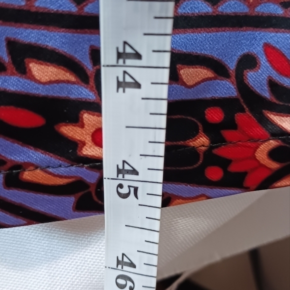 Danielle Bernstein paisley satin pant 24 size multicolor - Picture 10 of 11